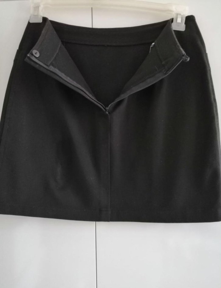 Siyah Midi Ofis Eteği - Görsel 4