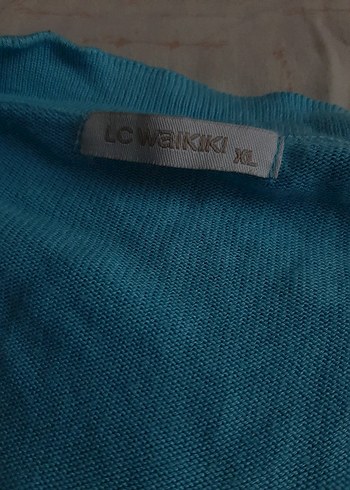 mavi uzun kollu bolero - Görsel 2