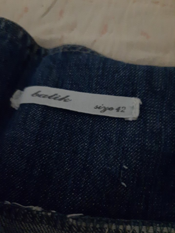 mavi kot etek - Görsel 2