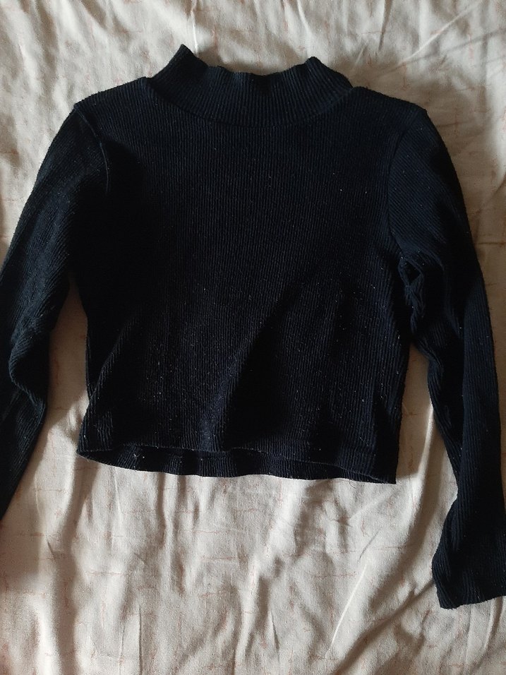 siyah triko kazak - Görsel 2