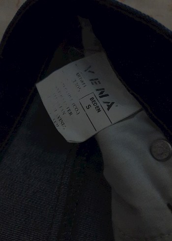 koyu mavi denim midi kot etek - Görsel 2