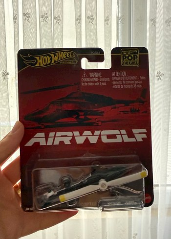 Siyah Hot Wheels Airwolf Oyuncak Araba
