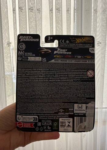 Siyah Hot Wheels Hızlı ve Öfkeli Oyuncak Araba - Görsel 2