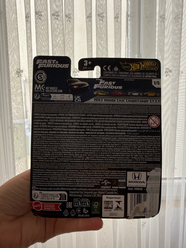 Siyah Hot Wheels Hızlı ve Öfkeli Oyuncak Araba - Görsel 2