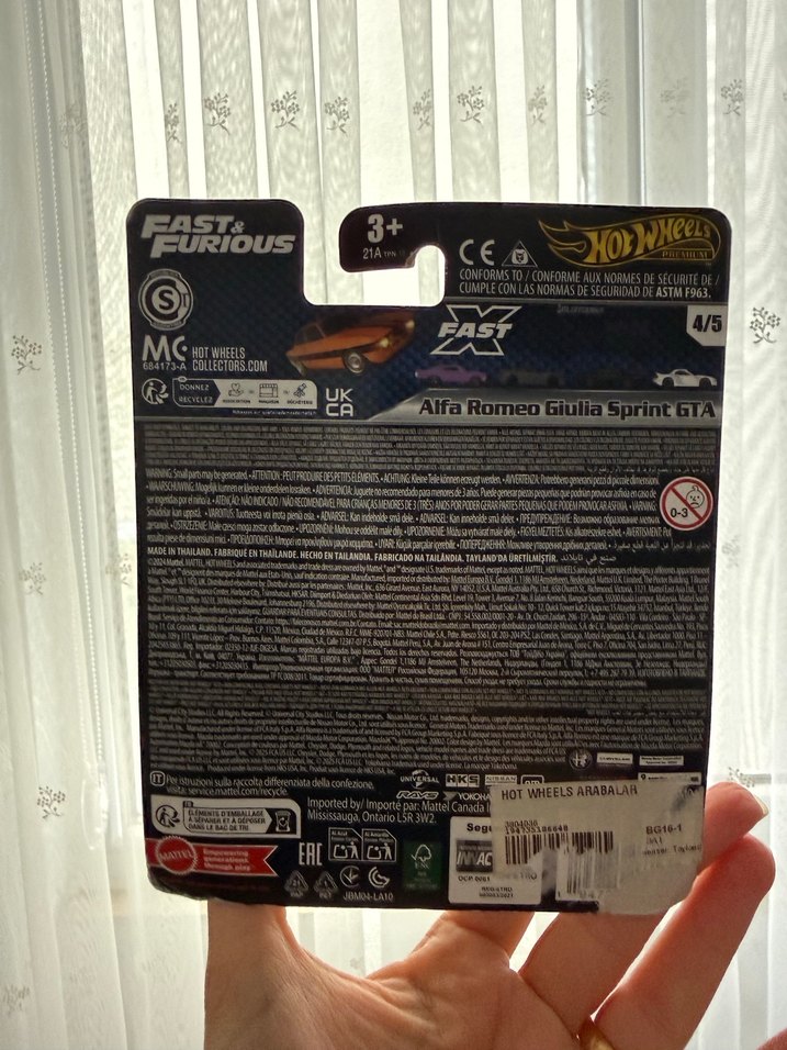 Turuncu Hot Wheels Fast & Furious Oyuncak Araba - Görsel 2