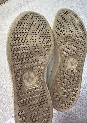 Beyaz Adidas Stan Smith Spor Ayakkabı - Görsel 3