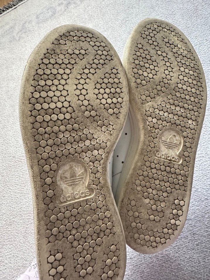 Beyaz Adidas Stan Smith Spor Ayakkabı - Görsel 3