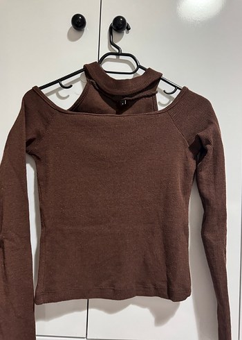 Koyu Kahverengi Kadın Bluz - Görsel 2