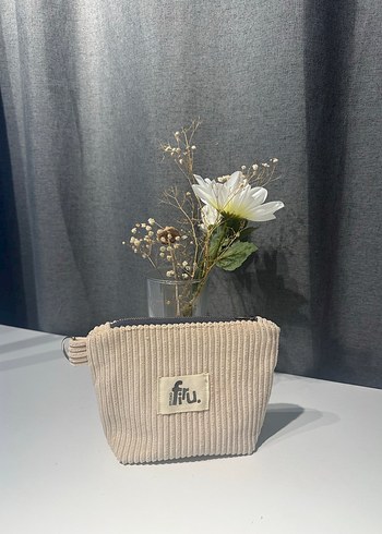 Kadife İkili Makyaj Çantası - Görsel 2