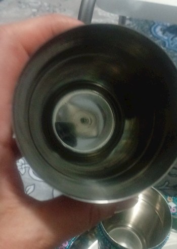 Nakışlı Renkli Çay Seti ve Tepsi - Görsel 4