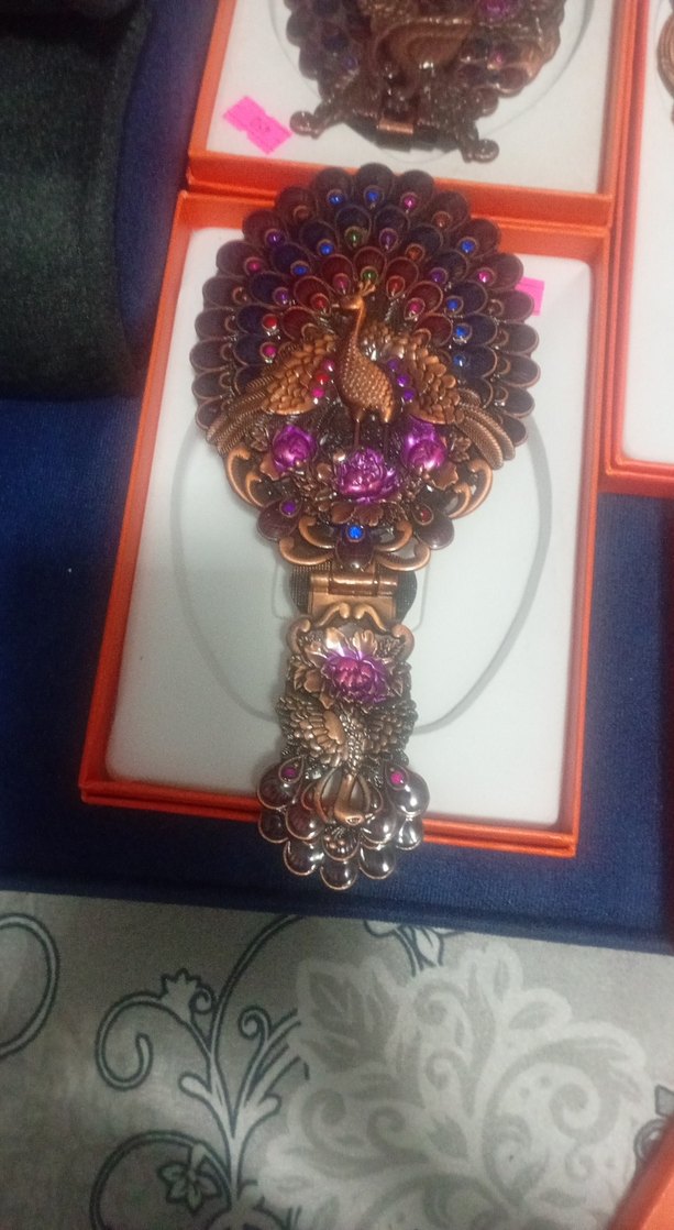 Boncuk İşlemeli Vintage Kadın Broş - Görsel 2