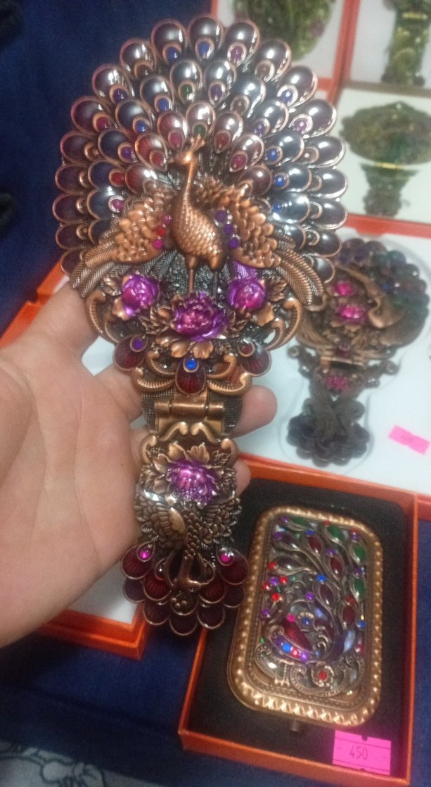 Boncuk İşlemeli Vintage Kadın Broş - Görsel 4