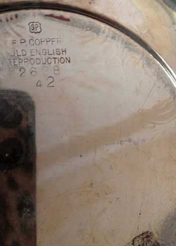 Altın İşlemeli Parlak Bohem Tabak - Görsel 2