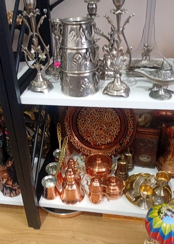 Altın Renkli Osmanlı Temalı Dekoratif Objeler - Görsel 5