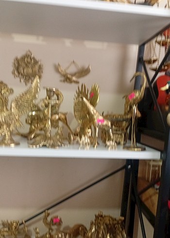 Altın Renkli Osmanlı Temalı Dekoratif Objeler - Görsel 8