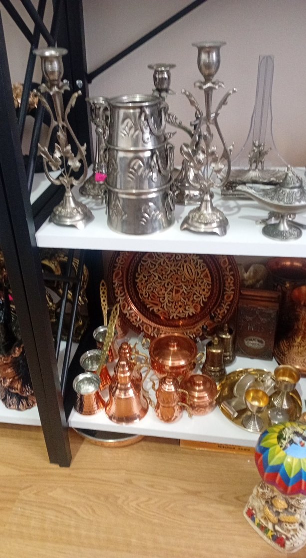 Altın Renkli Osmanlı Temalı Dekoratif Objeler - Görsel 5