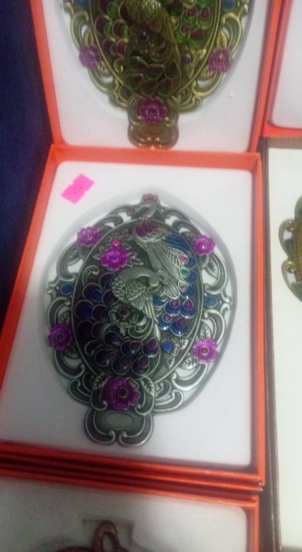 Rengarenk Payetli Bohem Vintage Kadın Broş - Görsel 4