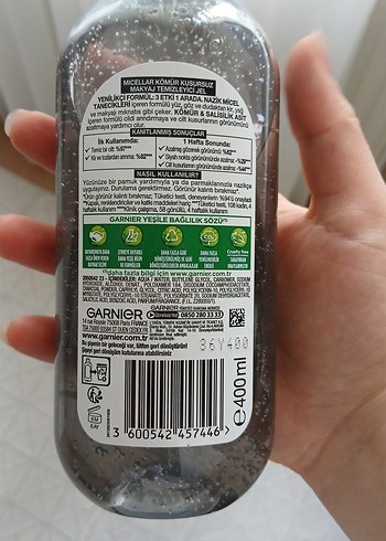 Garnier Micellar Kömür Makyaj Temizleyici Jel - Görsel 2