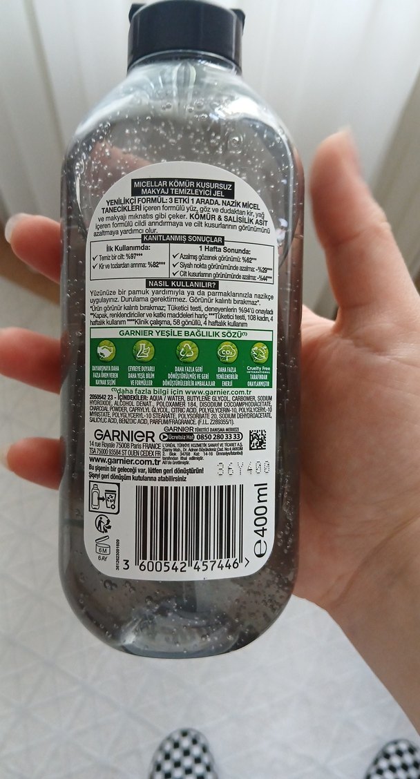 Garnier Micellar Kömür Makyaj Temizleyici Jel - Görsel 2