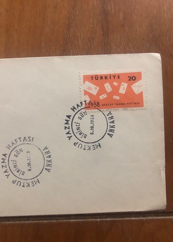 Mektup Haftası Temalı Pul ve Zarf - Görsel 3