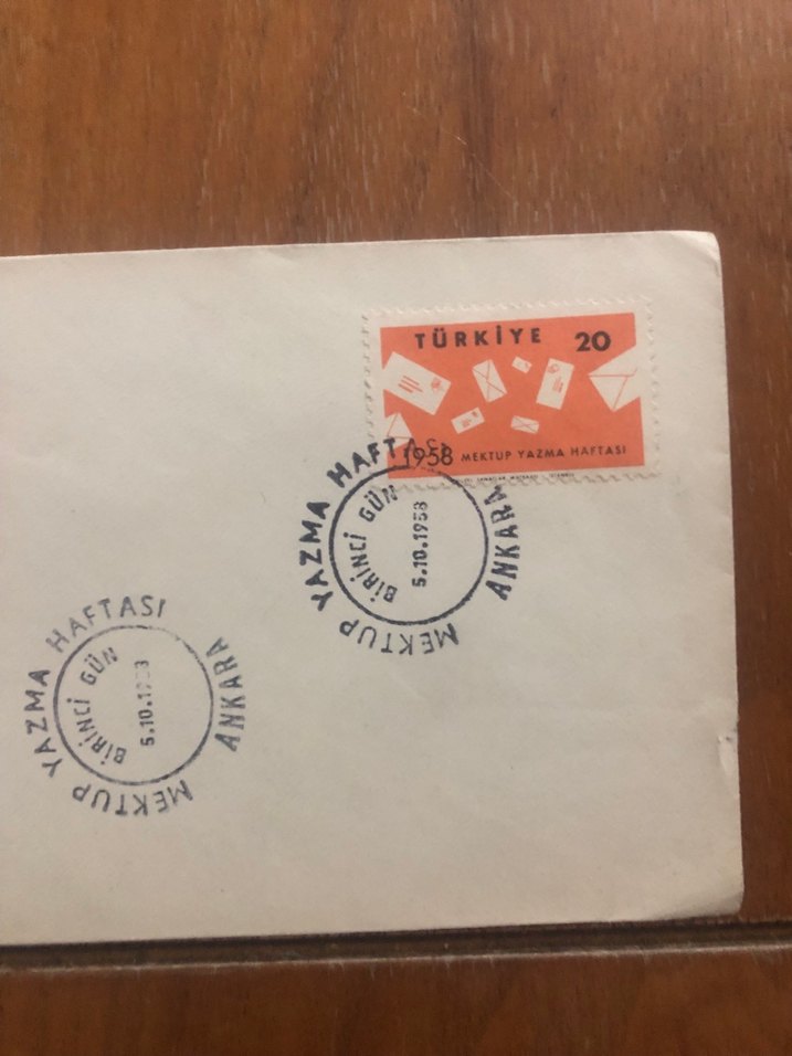 Mektup Haftası Temalı Pul ve Zarf - Görsel 3