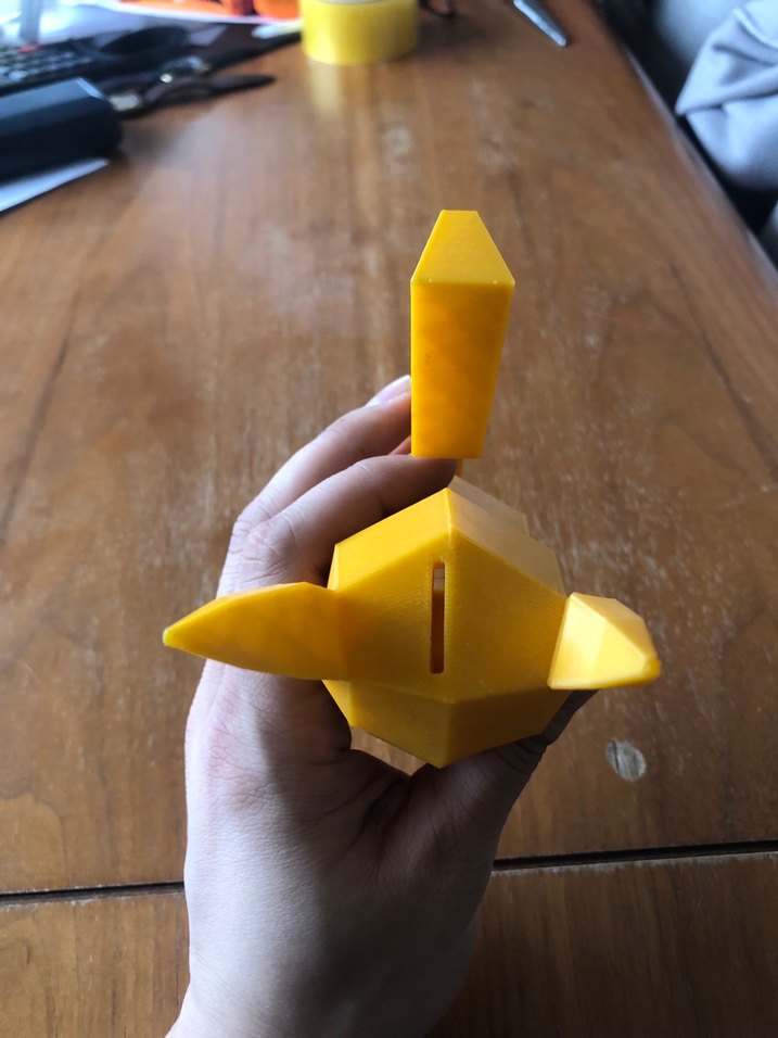 3D baskı Pikachu Kumbara Figürü - Görsel 4