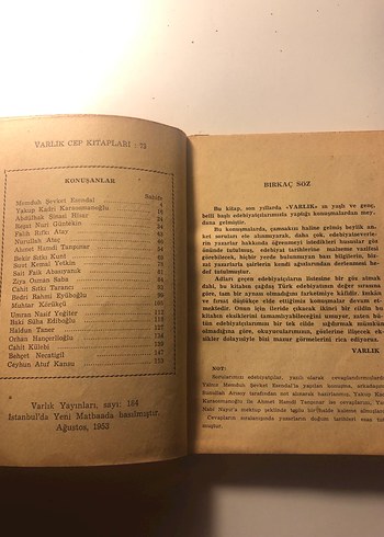 Edebiyatçılarımız Konuşuyor - Varlık Yayınları - Görsel 3