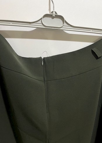 Kadın Haki Uzun Drapeli Etek - Görsel 5