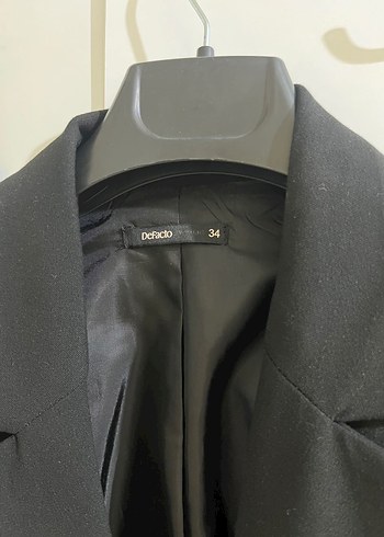 Siyah Düğmeli Kadın Blazer Ceket - Görsel 3