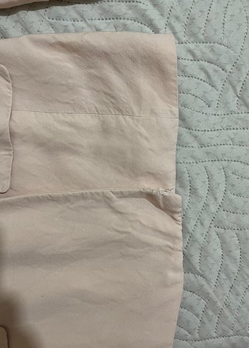 Bej Kadın Keten Kumaş Düğmeli Blazer - Görsel 6