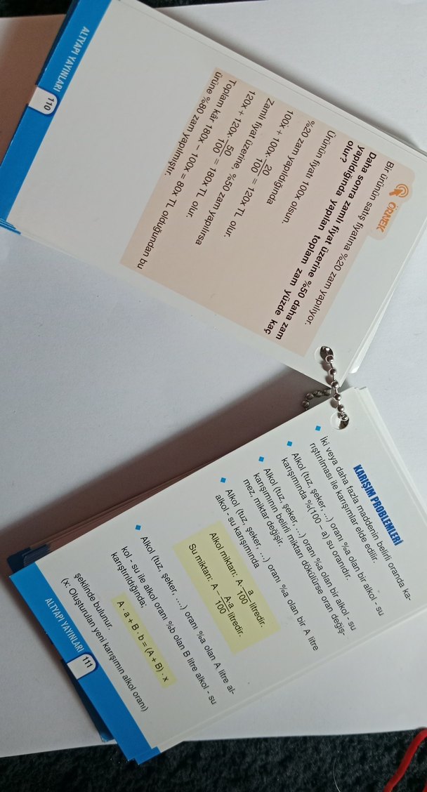 Kartlarla TYT Matematik Konu Anlatımı Kitabı - Görsel 3