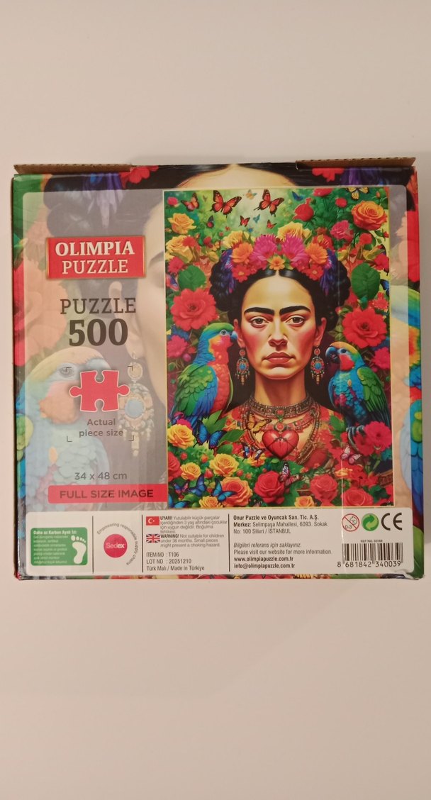 Olimpia Puzzle Frida 500 Parça - Görsel 2