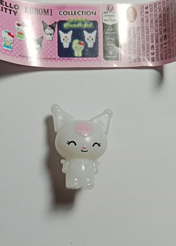 KUROMI Collection Beyaz Karanlıkta Parlayan Figür - Görsel 2