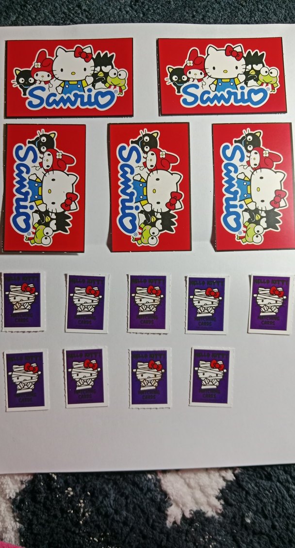 Mor Kuromi Ve Hello Kitty Figür Kart Seti - Görsel 4