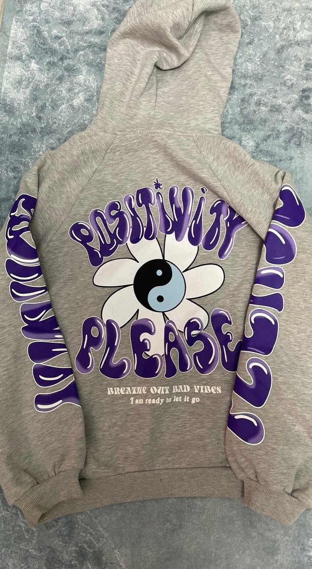 bershka Gri Kapüşonlu Fermuarlı Kadın Sweatshirt - Görsel 2