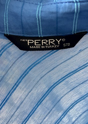 Mavi Düğmeli Salaş Gömlek - Görsel 3