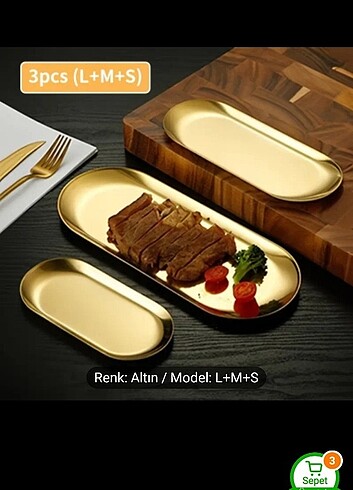 Gold servis seti 