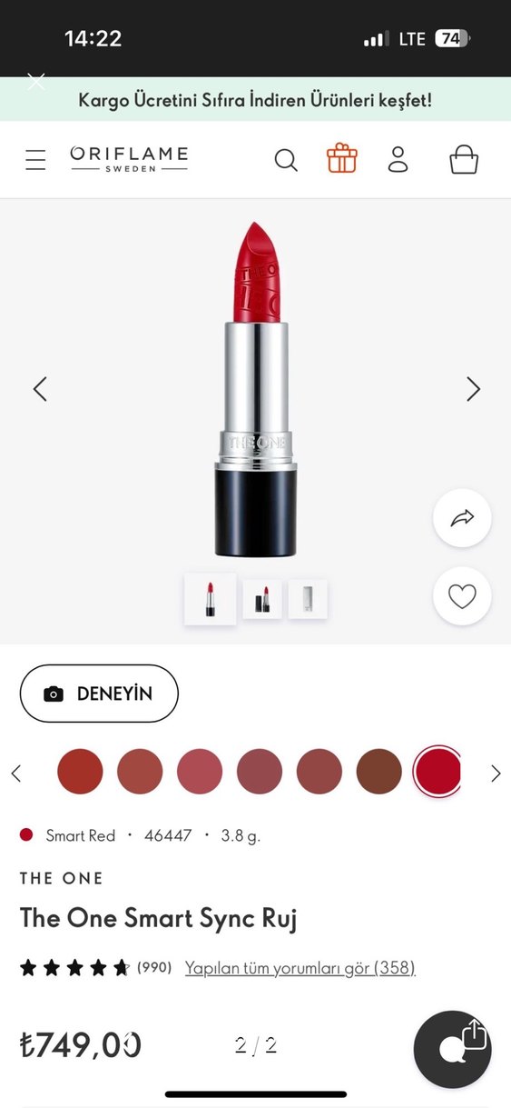 Parlak Bordo- kırmızı Ruj - Görsel 2