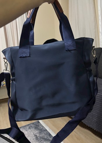 Mavi Deri Kadın Omuz Çantası - Görsel 2