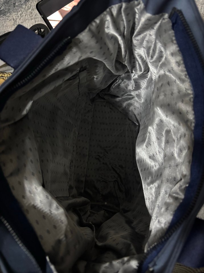 Mavi Deri Kadın Omuz Çantası - Görsel 3