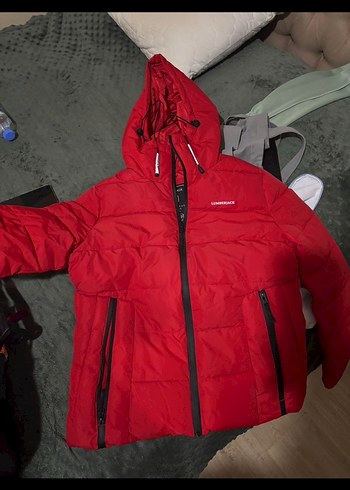 Lumberjack Kırmızı Kadın şişme Mont - Görsel 2