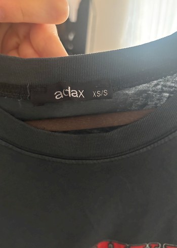 Siyah Baskılı Tişörtü, Kısa Kollu, Gevşek Kesim - Görsel 3