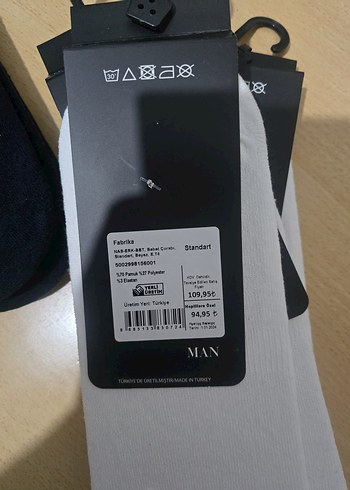 Erkek Beyaz Mini Çorap - Fabrika - Görsel 2