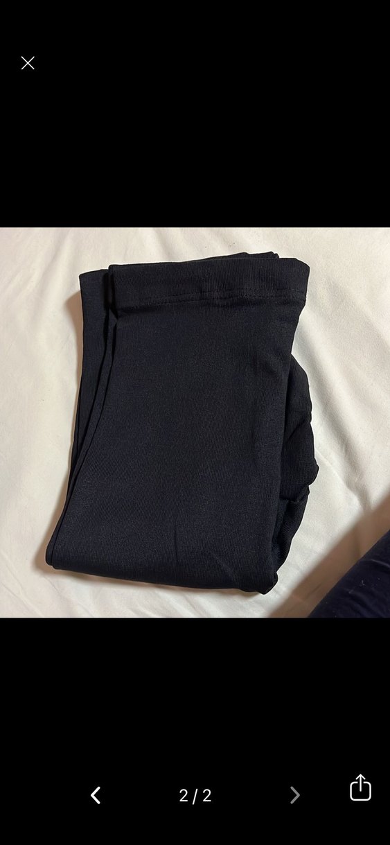 Unisex Termal Siyah Baskılı Tayt - Görsel 2