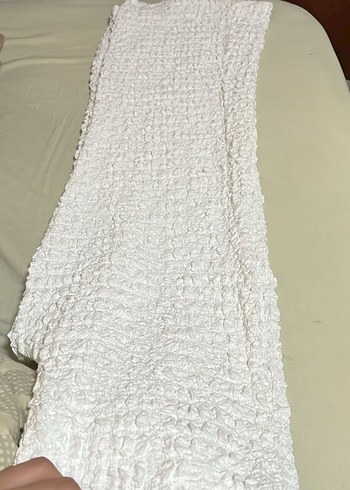 Kadın Beyaz Örme Keten pantolon - Görsel 3