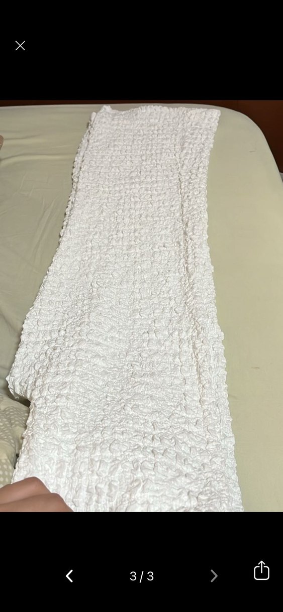 Kadın Beyaz Örme Keten pantolon - Görsel 3