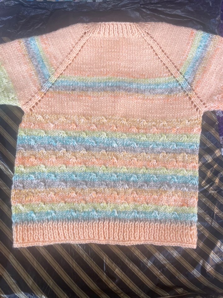 Kız erkek  için Çok Renkli Örgü Hırka - Görsel 4