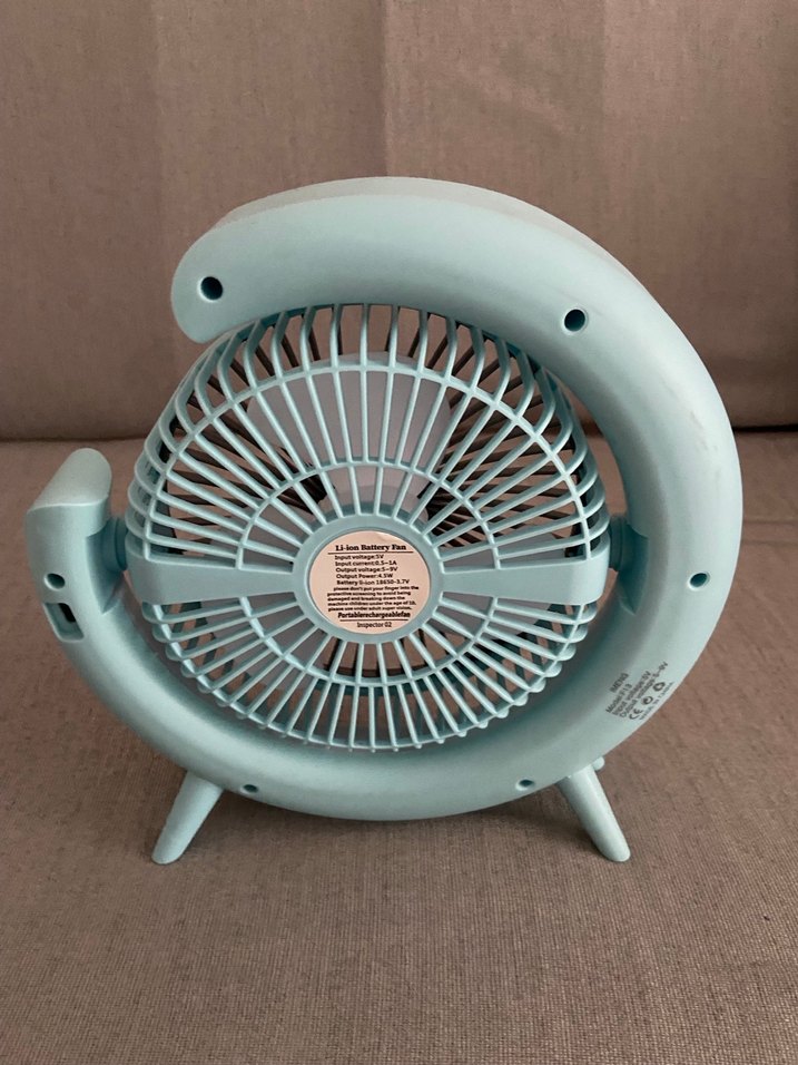 Mavi Taşınabilir Masa Fanı - Görsel 5