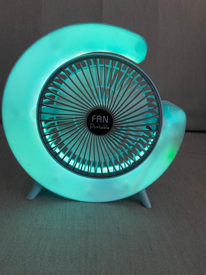 Mavi Taşınabilir Masa Fanı - Görsel 3