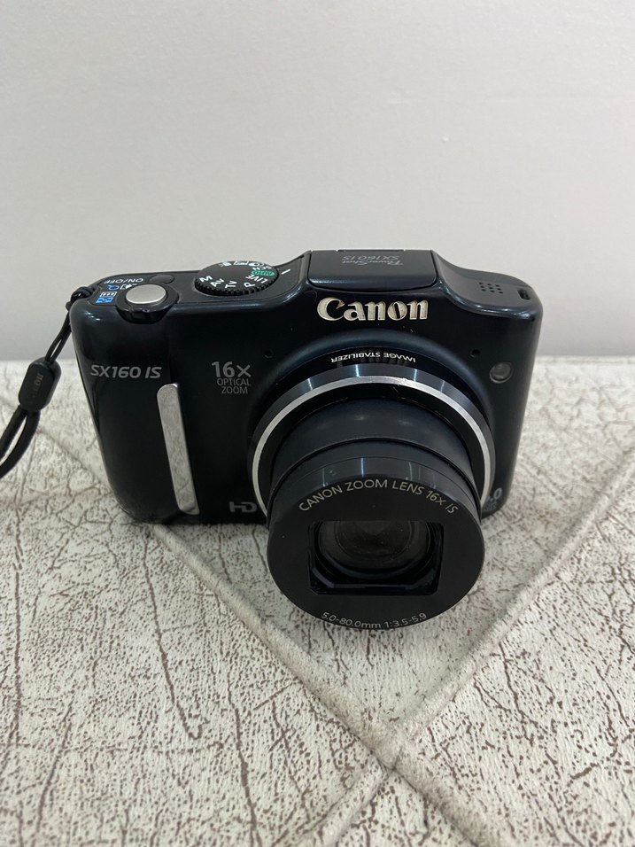 Canon Sx160 Ls Dijital Kamera, Siyah Gövde - Görsel 2